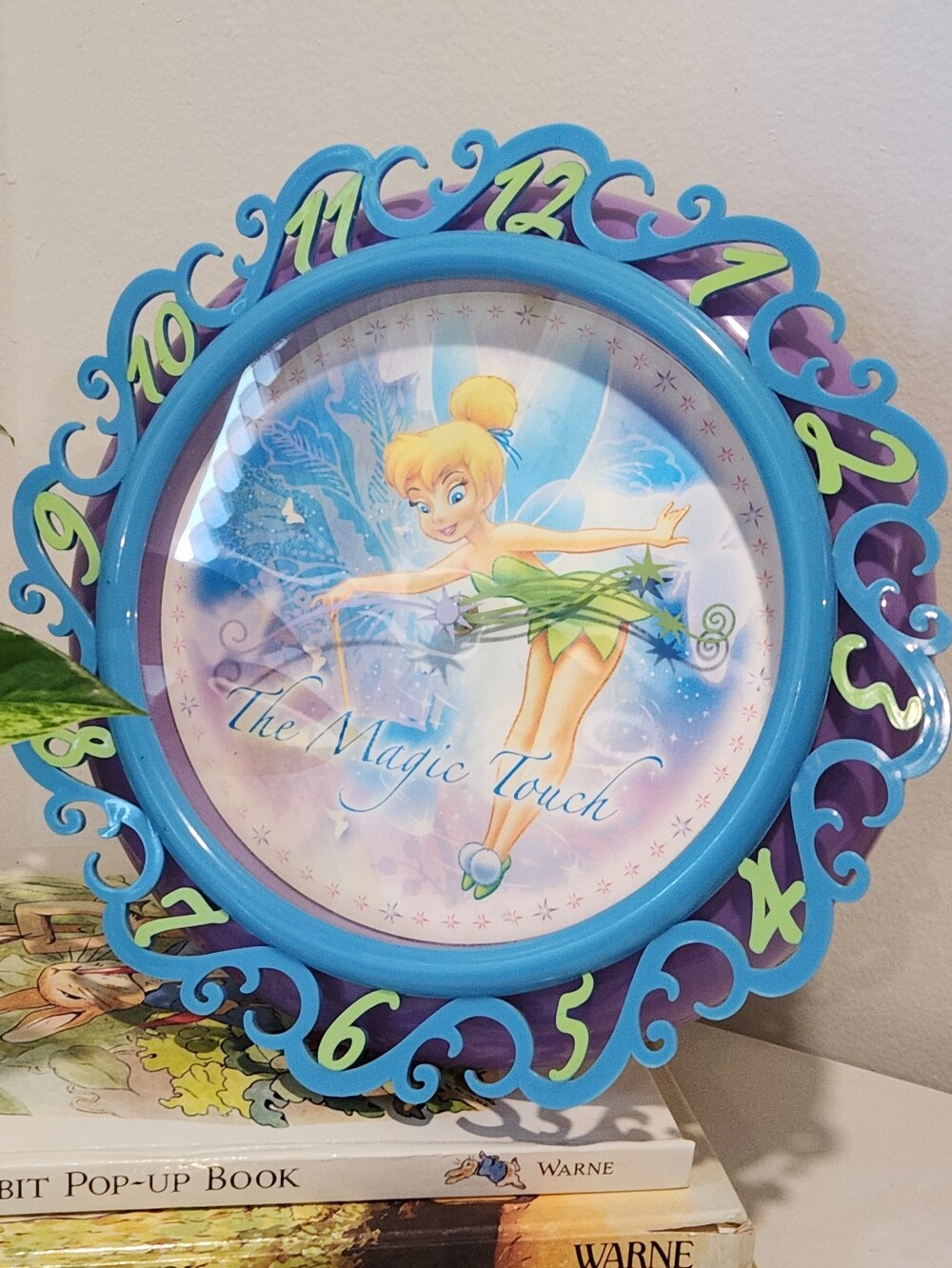 y2k Disney Fairies Tinkerbell 3D Lenticular Shifting Wall Clock Working